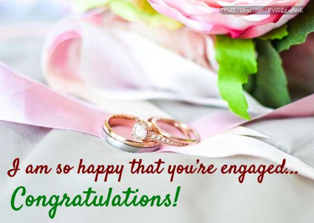 Print And Post Congratulations Card Rings Pair Engagement Ring Photo  Background And Picture For Free Download - Pngtree